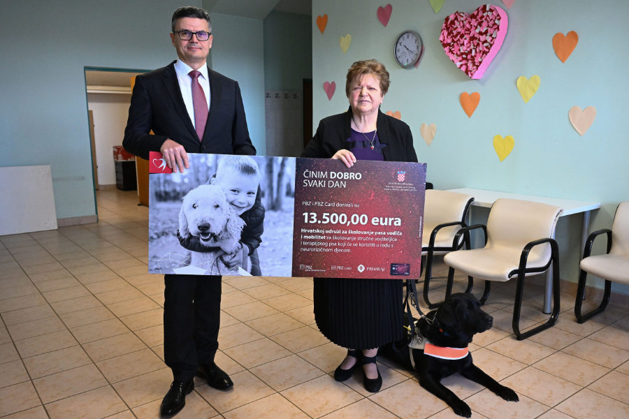 PBZ grupa donirala 13.500 eura za terapijskog psa u radu s djecom