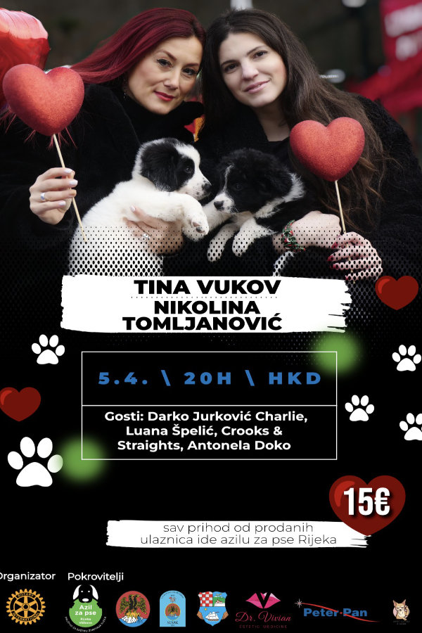 Nikolina i Tina pjevaju za riječke njuškice
